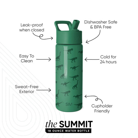 Summit Kids Water Bottle with Straw Lid